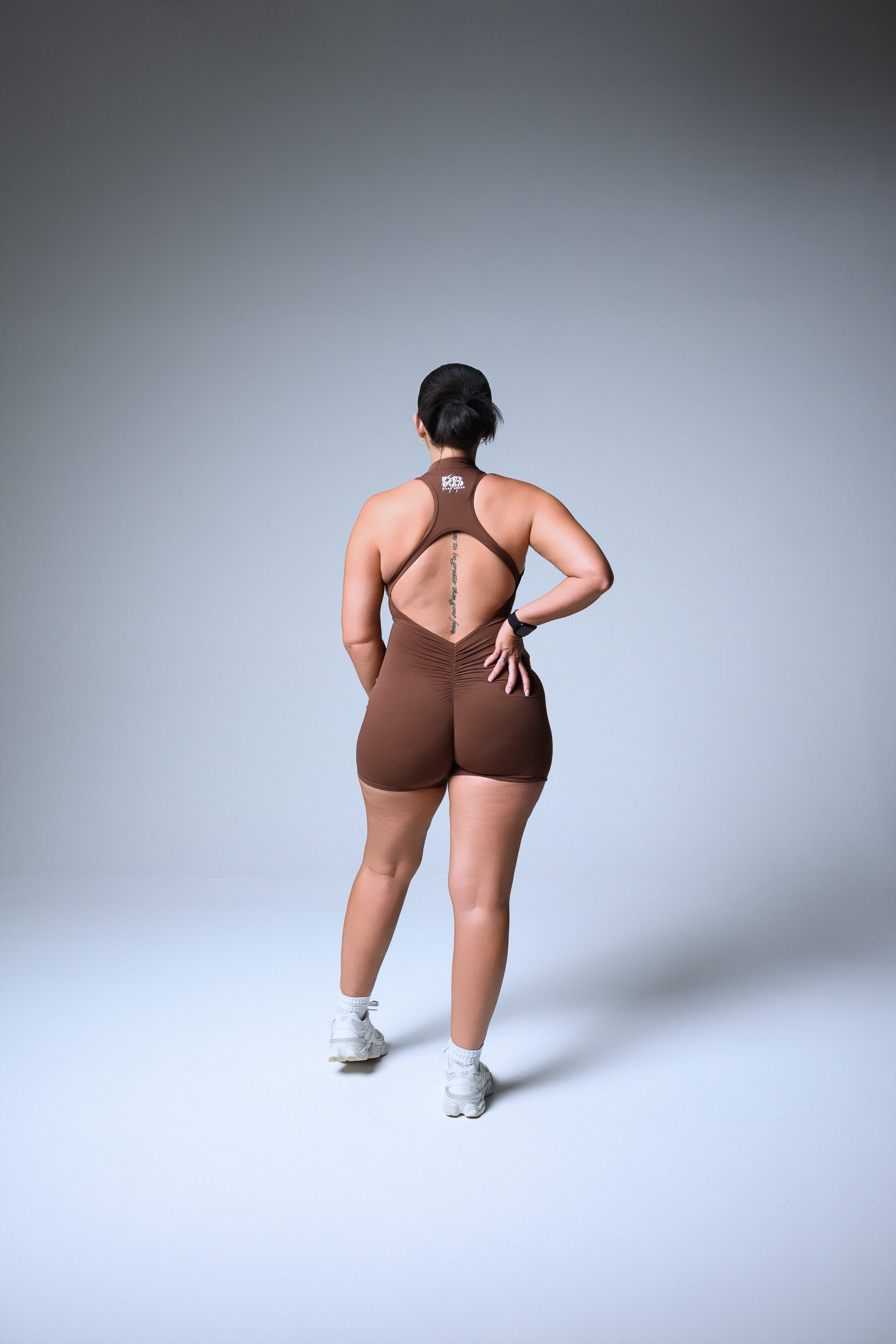 Rare Form Romper - Espresso